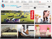 Tablet Screenshot of ideecadeaufrance.com